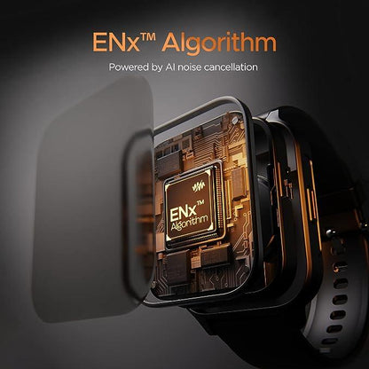 boAt Xtend Call Plus Smart Watch with 1.91" HD Display, Advanced BT Calling, Coins, ENx Tech, HR & SpO2,100+Sports Modes(Active Black)