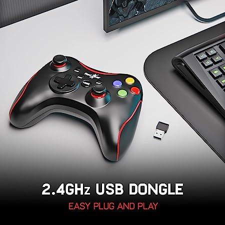 Redgear Pro Wireless Gamepad with 2.4GHz Wireless Technology,Integrated Dual Intensity Motor, Illuminated Keys for PC-Compatible