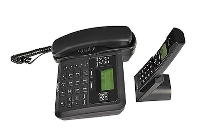 Beetel X78 2.4GHz Cordless Combo, with 2 Way Speaker Phone for Both Base and Handset, 3 Way Call conferencing, 8 hrs Talk Time (Black)