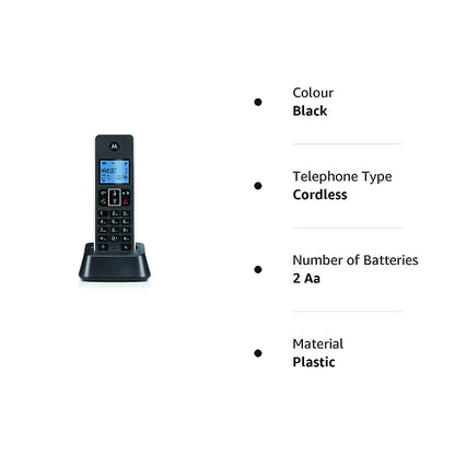 Motorola Cordless Telephone IT. 5.1XI (Black)