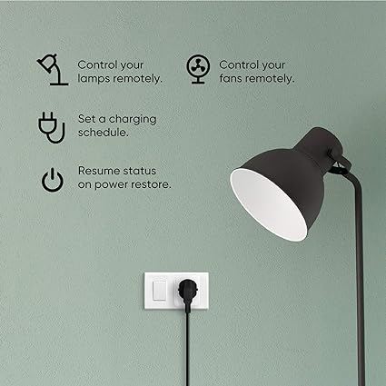 realme Wi-Fi 6A Smart Plug with Smart Wi-Fi Control | Google Assistant and Alexa Support (White)