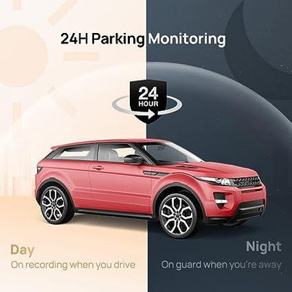 Dash Cam Lite 2, 1080P Full HD, Built-in Wi-Fi, Emergency Recording, APP Control, G-Sensor, WDR, Time Lapse Parking Monitoring (Black)