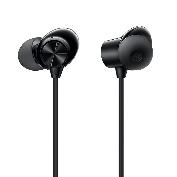 OnePlus Nord Wired Earphones with mic, 3.5mm Audio Jack, Enhanced bass with 9.2mm Dynamic Drivers (Black)