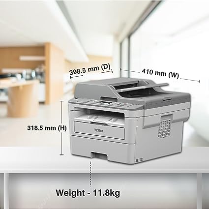 Brother DCP-B7535DW Multi-Function Monochrome Laser Printer with Auto Duplex Printing & Wi-Fi (Toner Box Technology)