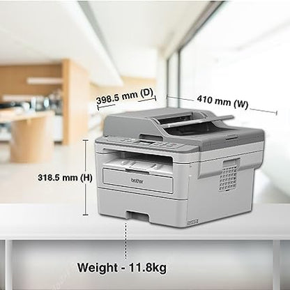 Brother DCP-B7535DW Multi-Function Monochrome Laser Printer with Auto Duplex Printing & Wi-Fi (Toner Box Technology)