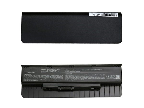 Lappy Power Laptop Battery For ASUS A32N1405 - G551, G58JK, N771, G551J Laptops, 10.8V 6 Cells 4400mAh Compatible