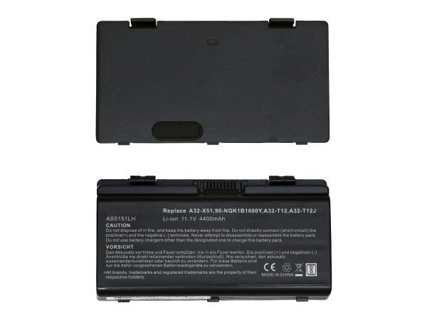 Lappy Power Laptop Battery For ASUS X51 Series / A32 T12 , 11.1V 4 Cells 4400mAh Compatible