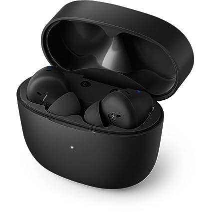 Philips Audio TAT2206BK/00 True Wireless in Ear Earbuds with IPX4 Water Resistance, 18 Hour Playtime (Black)