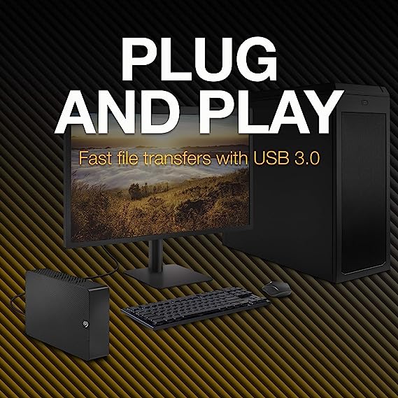 Seagate Expansion 8TB Desktop External HDD - 3.5 " Portable Hard Drive for Windows and Mac