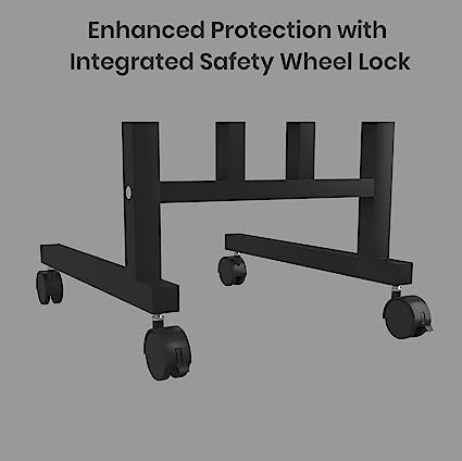 Portronics My Buddy D Wood Multipurpose Movable & Adjustable Table for Computer & Laptop (Brown)