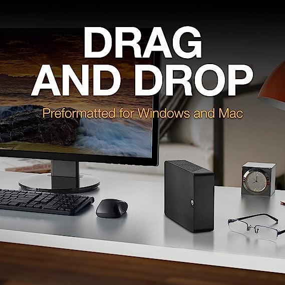 Seagate Expansion 14TB Desktop External HDD - 3.5 " Portable Hard Drive for Windows and Mac