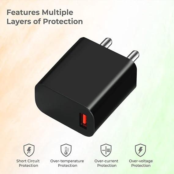 Champion 3Amp Single USB Port 15W Adapter | Wall Charger (Black)