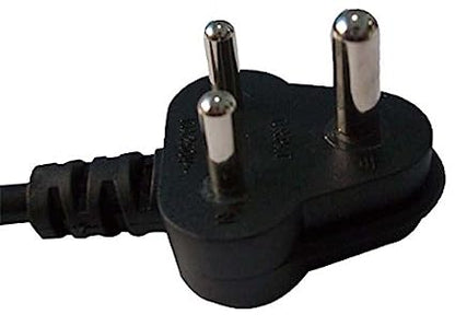 Champion 3 Pin Power Cable Cord for 2 Pin Laptop /Camera/Printer/Adapter/Charger ,1.5 Meter (Black)