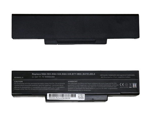 Lappy Power Laptop Battery For HCL SQU524-1 SQU-524, SQU-528, SQU-503 Laptops,11.1V 6 Cells 4400mAh Compatible