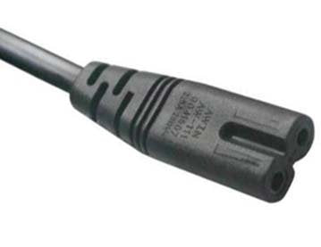 Champion 3 Pin Power Cable Cord for 2 Pin Laptop /Camera/Printer/Adapter/Charger ,1.5 Meter (Black)