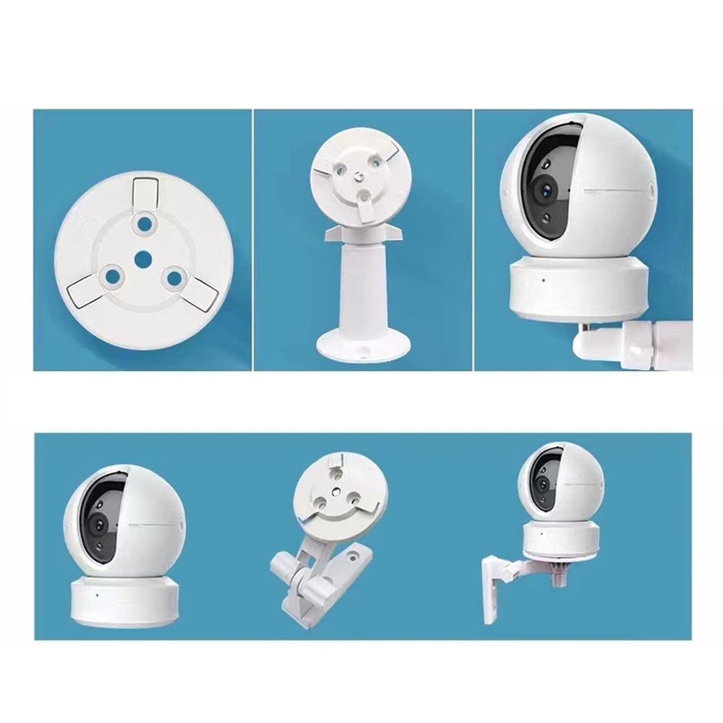 Wall Mounted Camera Stand Holder for EZVIZ Smart Security Cameras, Compatible with C6C, C6HC, C6T, C6TC, C6CN, C6HN, CP1, XP1 Sturdy ABS Mount for Indoor/Outdoor Use