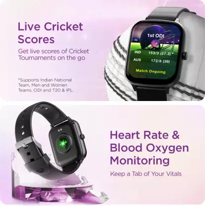 boAt Wave Smart Call with Bluetooth Calling and 1.69 HD Display Smartwatch (Black Strap, Free Size)