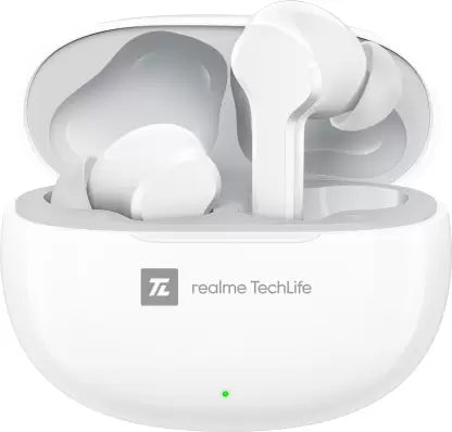 realme TechLife Buds T100 Bluetooth Truly Wireless in Ear Earbuds with mic, AI ENC for Calls, Google Fast Pair, 28 Hours Playback time