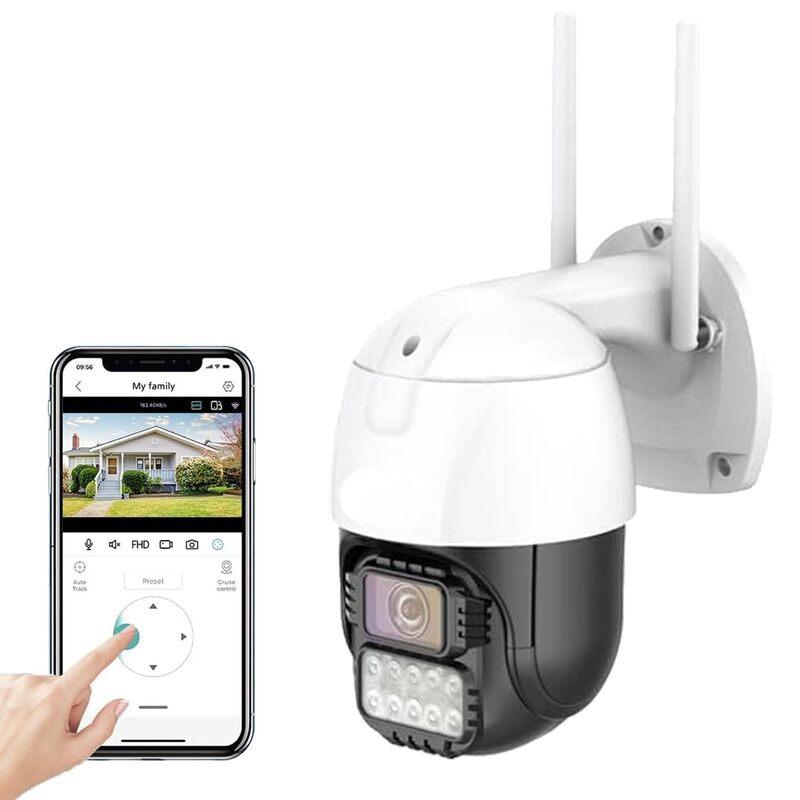 WiFi CCTV Camera | 3MP Outdoor PTZ Security Camera with OKAM App Support, WiFi + LAN Port, ONVIF Compatible, 12V Power Supply, Night Vision & Motion Detection