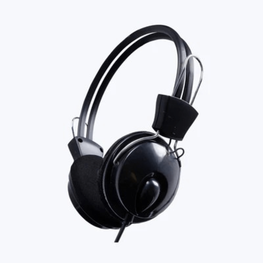 Wired Headphones (AD-302) with Mic & Volume Control ,Dual 3.5mm Jack for Audio & Microphone ,Stereo Sound, Compatible with PC, Laptop, Mac