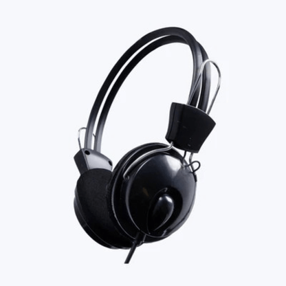 Wired Headphones (AD-302) with Mic & Volume Control ,Dual 3.5mm Jack for Audio & Microphone ,Stereo Sound, Compatible with PC, Laptop, Mac