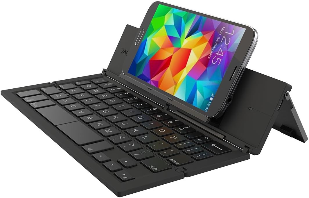 Zagg Pocket Wireless Handheld Tablet Keyboard Compatible with Desktop, Laptop, Mac