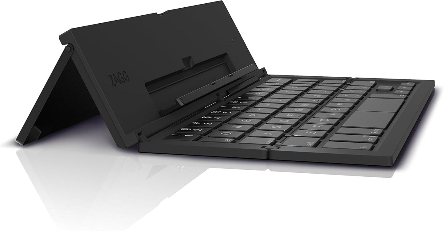 Zagg Pocket Wireless Handheld Tablet Keyboard Compatible with Desktop, Laptop, Mac
