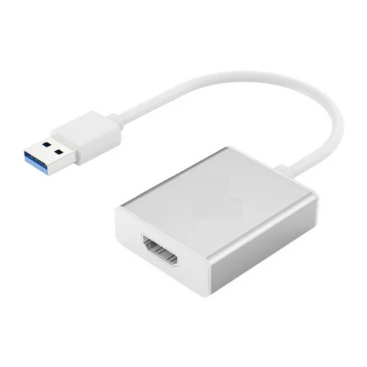 USB 3.0 to HDMI Adapter 1080P Video Converter for Windows PC, Laptop, HDTV & Projector (White)