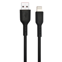 Champion USB to Lightning 3Amp Data Sync & Charging Cable Braided for all Apple & Lightning Port Devices (Black)