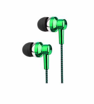 Astrum Stereo In-Ear Wired Earphones + In-line Mic â€“ EB250 (Green)