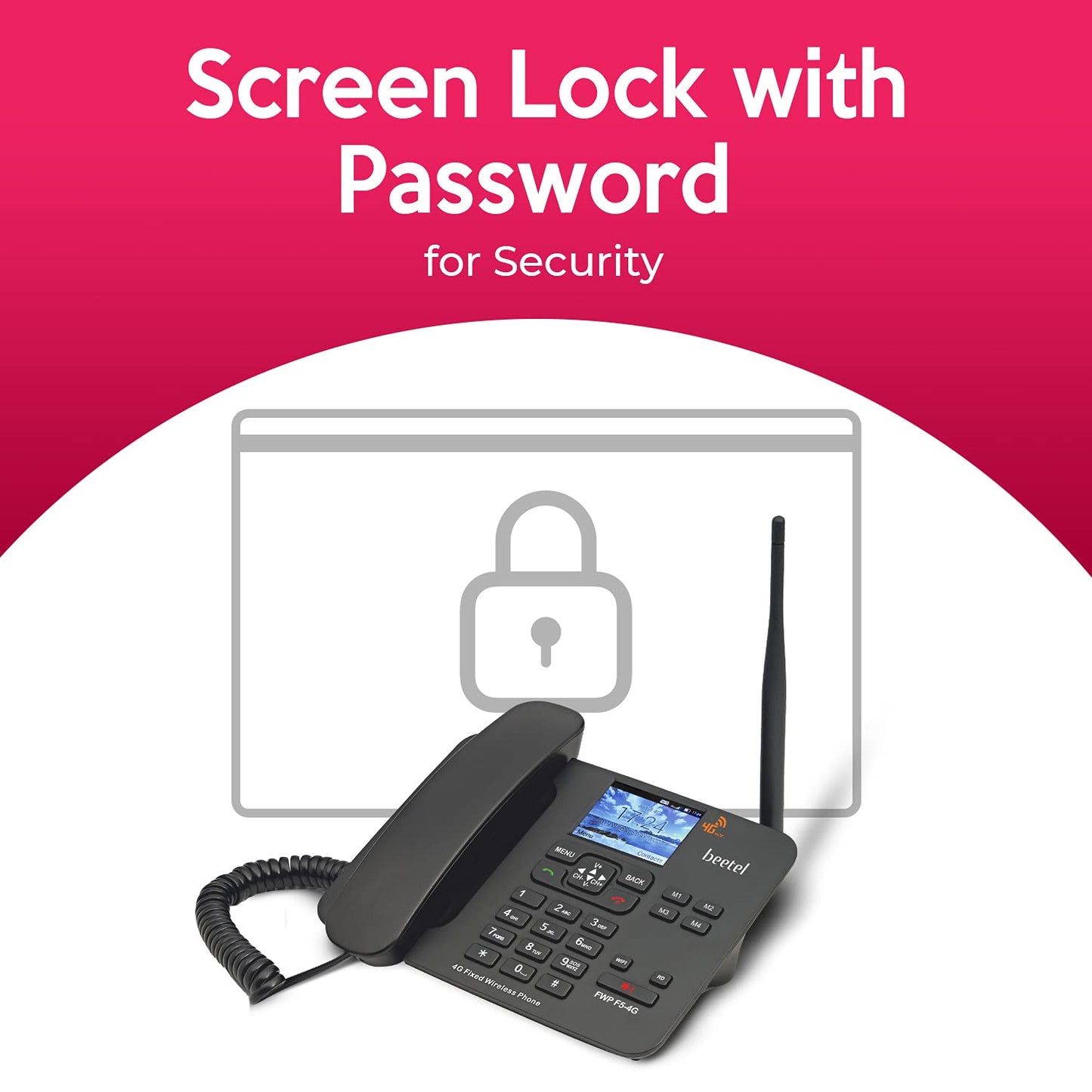 Beetel F5 4G is Color LCD Screen,Supports 4G Volte, 4G, 3G, 2G Bluetooth (Black)