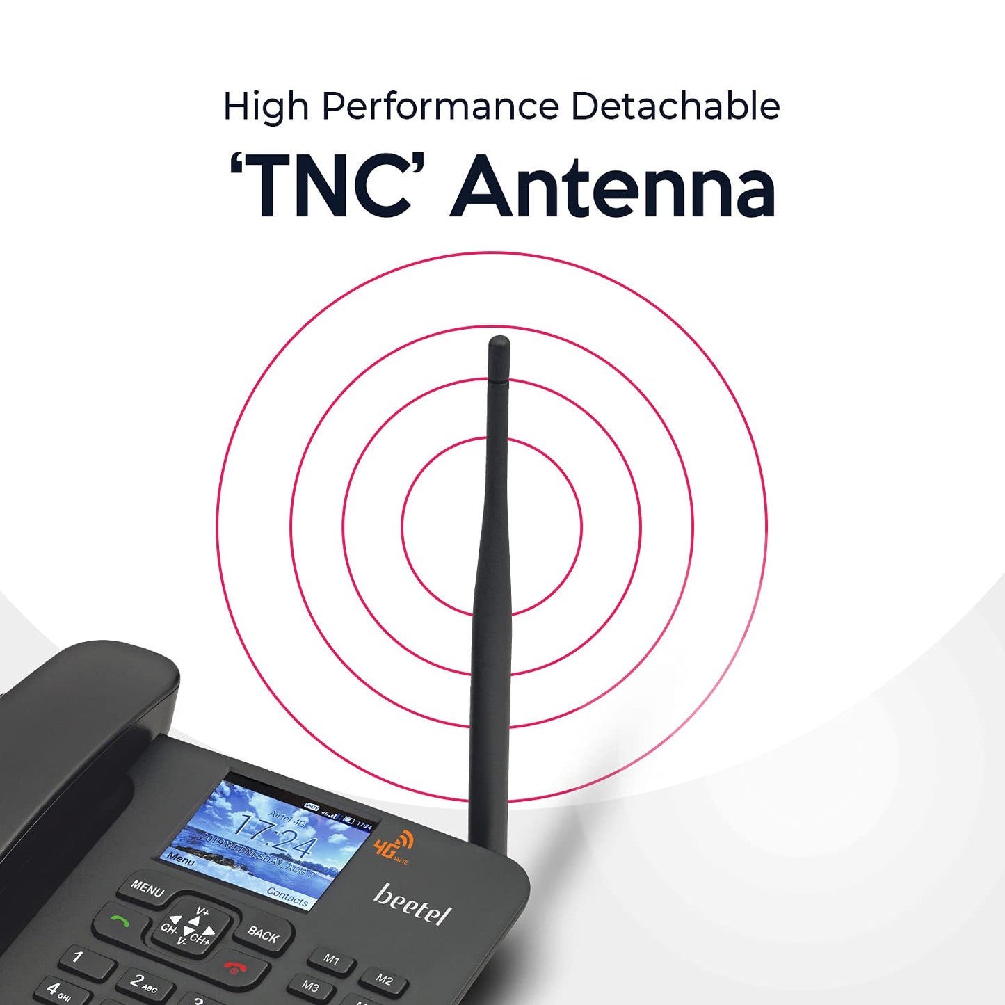 Beetel F5 4G is Color LCD Screen,Supports 4G Volte, 4G, 3G, 2G Bluetooth (Black)