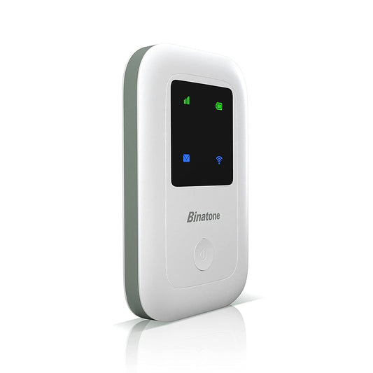 Binatone 4G MiFi Device BMF423-3G/4G LTE Advanced 150 mbps Mobile Wi-Fi Hotspot Device, Single_Band (White)