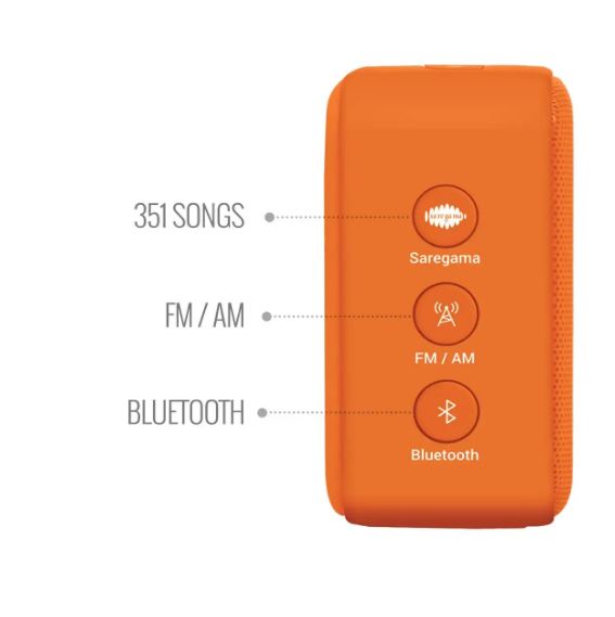 Carvaan Saregama Mini 2.0 Shrimad Bhagavad Gita Music Player with Bluetooth/FM/AM/AUX (Unboxed)
