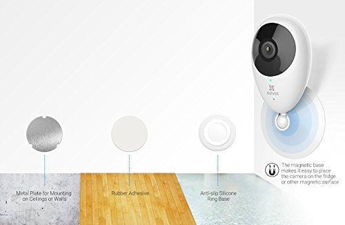 EZVIZ C2C HD Wi-Fi Home Indoor Video Monitoring Security Camera Works Day/Night, upto 16 feet IR support