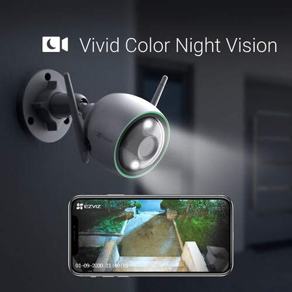 EZVIZ by Hikvision | WiFi Outdoor Home Security Camera with Full HD 1080P | Colored Night Vision