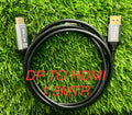 DP To HDMI Cable Connector, Compatible With Projector, Laptop, Monitor, Graphic Cards, Hdtv Monitor Projector Computer, 1.5m (Black)
