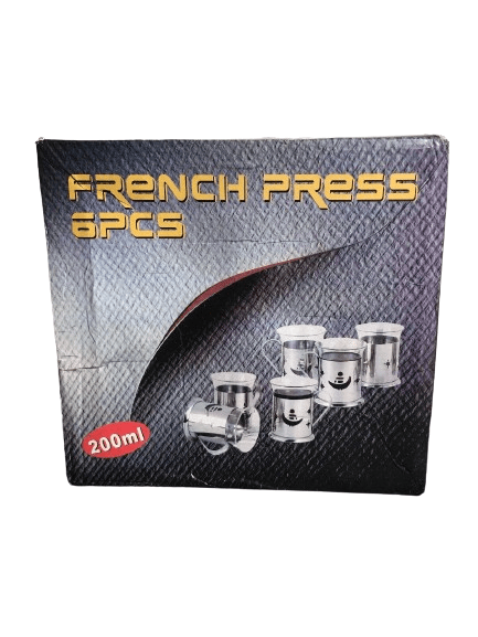 Hetai French Press Tea Set, Set Of 6 Glasses Mugs, Coffee Cups Tea Cups