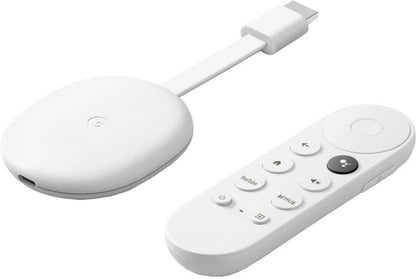 Google Chromecast with Google TV 4k Streaming Stick with Voice Search (Snow)