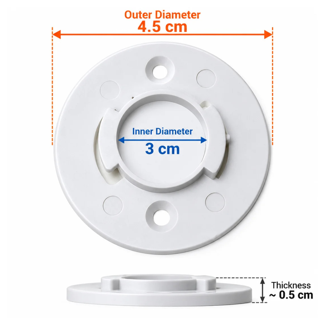 CP Plus Camera Stand , Camera Wall Mount Stand, Replacement Base for Cameras, Easy Installation, Durable Mounting Base for Home & Office