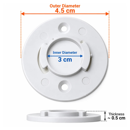 CP Plus Camera Stand , Camera Wall Mount Stand, Replacement Base for Cameras, Easy Installation, Durable Mounting Base for Home & Office