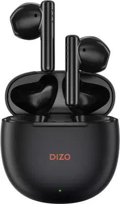 DIZO Buds P with Fast Charge, 40HPlaytime & 13mm Driver (by realme TechLife) Bluetooth True Wireless in Ear Earbuds (Black)