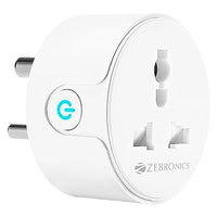 Zebronics ZEB-SP110,Wi-Fi plug compatible with google assistant & alexa,supports upto 10A and comes with a APP that Scheduled Control
