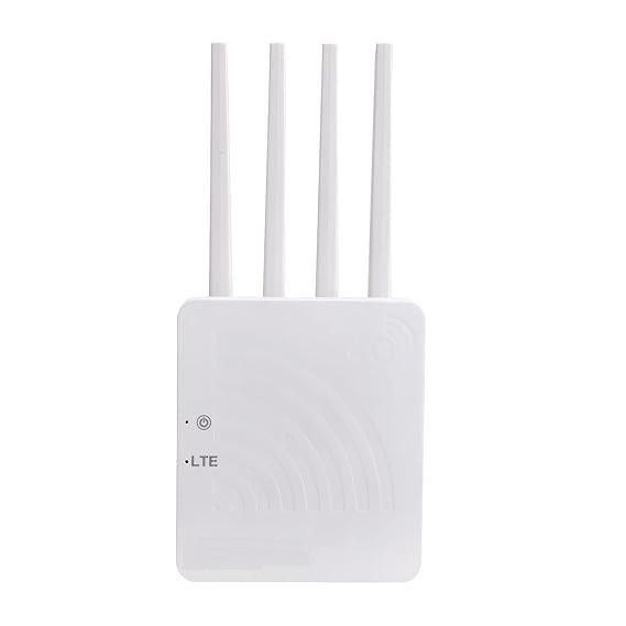 4G Wireless Wi-Fi Router With Sim Card Slot & 4 Antennas (White)