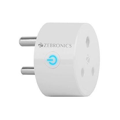 Zebronics ZEB-SP116, smart Wi-Fi plug compatible with google assistant & alexa, supports upto 16A and comes with a dedicated APP (White)