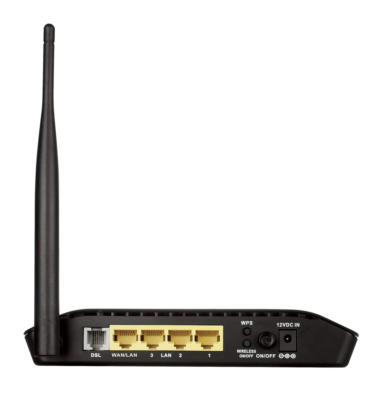 D-Link DSL-2730U Wireless-N 150 ADSL2+ 4-Port Router (Black)