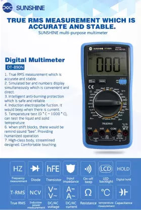 Sunshine DT-890N Digital Multimeter