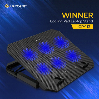 Lapcare Chillmate Pro Advanced Cooling Pad with 6 High-Performance Fans
