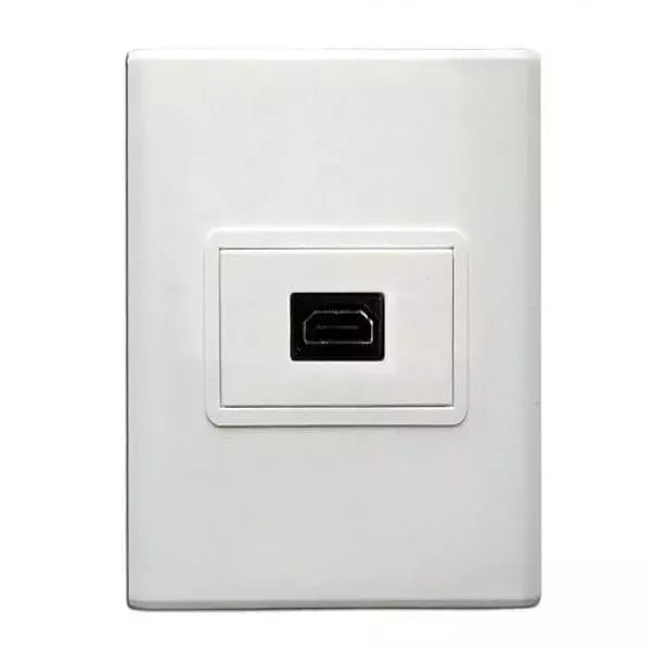 Face Plate, Single/Dual Port Wall Mount Network Socket for RJ45 Ethernet, LAN, and Data Cabling