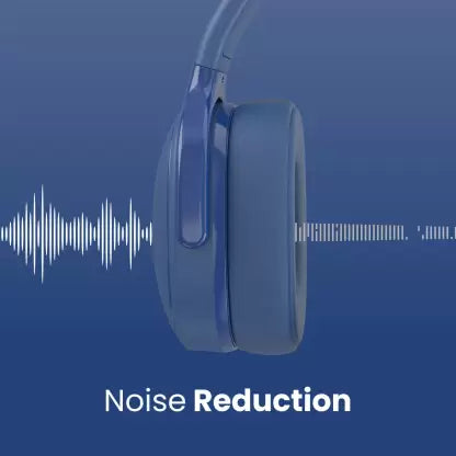 Portronics Muffs A Bluetooth 5.0 Wireless Headphone , Handsfree Calling , 3.5mm Aux-in, Long Playtime, Powerful Bass (Blue)